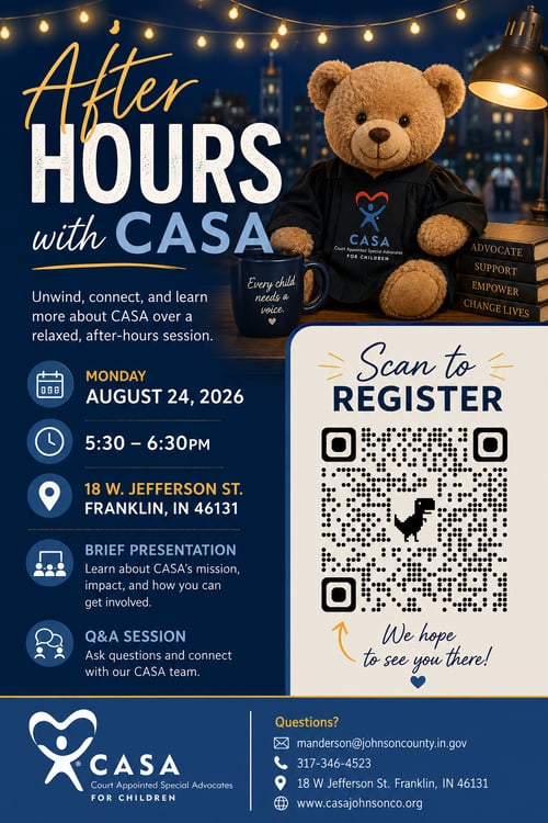 After Hours with CASA Graphic with QR Code