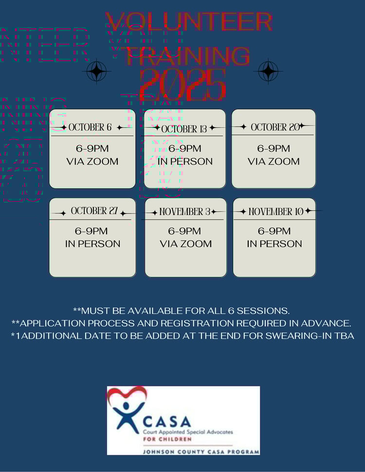 October 2025 Training Schedule